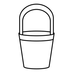 Canvas Print - Bucket container isolated icon vector illustration graphic design