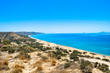 Ausblick auf einen der schönsten Strände von Kos - Paradise Beach, Griechenland, blauer Himmel