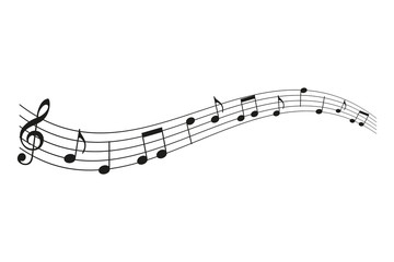 Music notes. Vector.