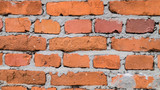 Fototapeta  - Old red brick wall texture