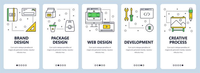 vector modern thin line brand design concept web banners