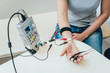 © romaset - Patient nerves testing using electromyography. EMG