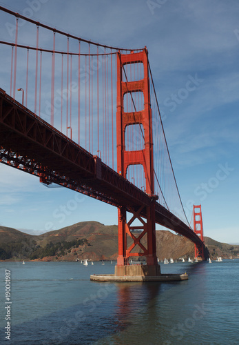 Plakat Golden Gate Bridge Span Perspektywa