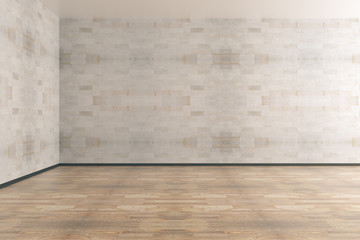 Poster - Contemporary interior with empty wall