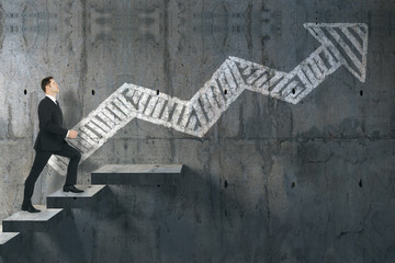 Aufkleber - Career and success concept