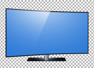 Leinwandbilder - TV. 4k Ultra HD screen, led tv isolated transparancy background