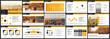 Orange presentation templates elements on a white background. Vector infographics. Use in Presentation, flyer and leaflet, corporate report, marketing, advertising, annual report, banner.
