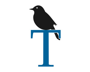 Canvas Print - raven typography image vector icon logo silhouette