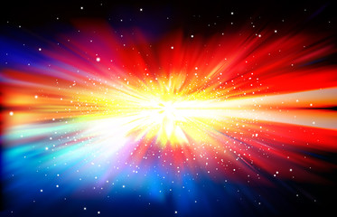 abstract background with stars and supernova