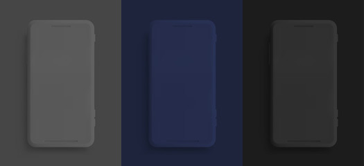 Aufkleber - Mobile phone, template modern gadget. Smartphone mackup isolated realistic