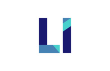 LI Ribbon Letter Logo 