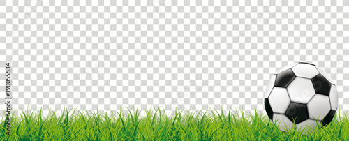 Fotografía Football Grass Bokeh Background Transparent Header