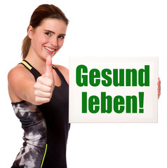 Wall Mural - Gesund leben