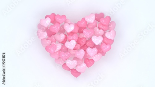 Hearts Background Valentines Day 3d Heart Love Wallpaper