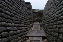 Reconstructed Trenches Made Using Concrete Moulded Sand Bags 