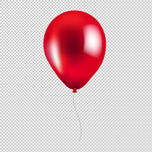 Red Balloon Isolated