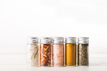 Spices Set In Mini Bottles