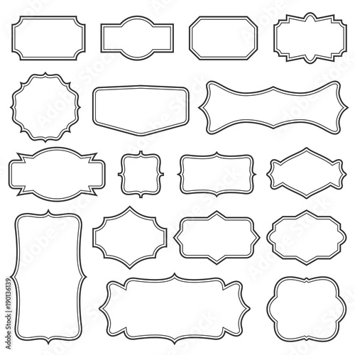Creative Vector Illustration Set Of Decorative Vintage Frames