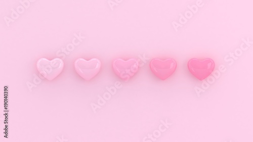 Hearts Background Valentines Day 3d Heart Love Wallpaper