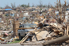 EF-5 Tornado Storm Total Distruction Destroyed Landscape