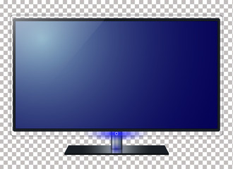 Leinwandbilder - TV screen vector illustration. in transparancy background, To present your application
