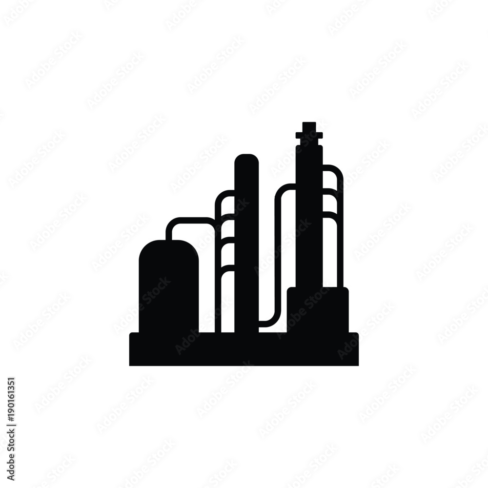 Refinery icon. Oil an gas icon elements. Premium quality graphic design ...