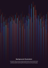 Poster - Abstract background with geometric line pattern. Eps10 Vector illustration