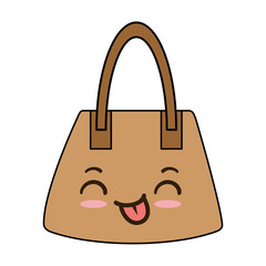 Canvas Print - handbag female kawaii character vector illustration design