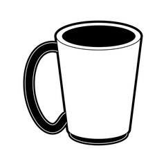 Sticker - Empty porcelain mug icon vector illustration graphic design