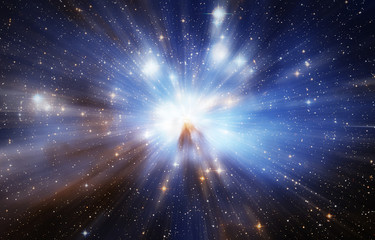 Wall Mural - universe filled with stars. elements of this image furnished by nasa.