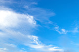 Fototapeta Łazienka - blue sky background with tiny clouds.