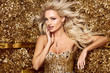 © ASjack - Beautiful blonde woman in golden flowers garden