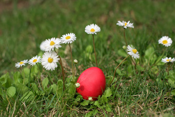 Wall Mural - Red easter egg