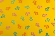 abstract web background arrow paper clip 