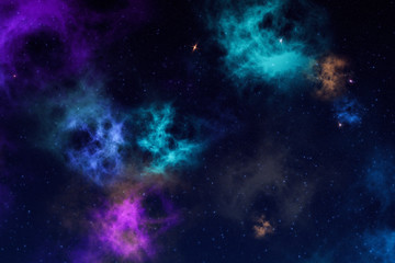 Wall Mural - high definition star field background. colorful night space stars glowing. universe filled with star