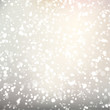 Abstract falling sparkles on light grey background