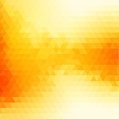 Wall Mural - abstract yellow background with triangular pattern