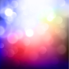 Wall Mural - colorful purple defocused lights background - eps10