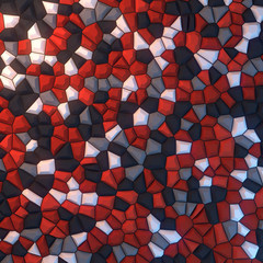 Aufkleber - Colored abstract surface pattern. 3d rendering