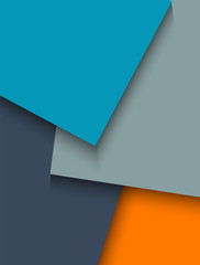 Wall Mural - design element background effect overlaps colored sheets paper08