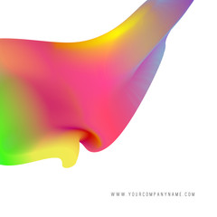 Leinwandbilder - Abstract vibrant background design. Neon colors and bright colorful splashes. Multicolored shapes. Spectrum fluids and liquid. Vector illustration. EPS 10.