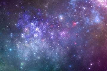 Wall Mural - fantasy universe galaxy with stars and nebula, astro background