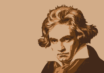 Beethoven - musicien - portrait - personnage historique - musique - personnage célèbre - musique classique