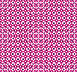 Aufkleber - Abstract pattern Seamless geometric of Islamic. pink and white mosaic ornament. Vector illustration.