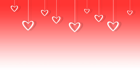 Wall Mural - background from hearts. st. valentine's day.