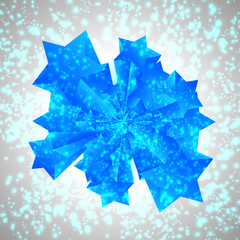 Blue vector star