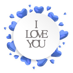 Wall Mural - background from hearts. st. valentine's day.