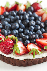 Sticker - Ricotta tart with strawberry and blueberry