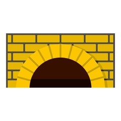 Poster - Brick oven icon. Cartoon illustration of brick oven vector icon for web