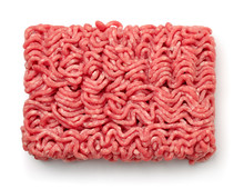Top View Of Raw Minced Beef Meat